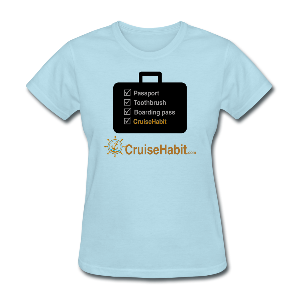 Cruise Checklist Shirt (Women's) - powder blue