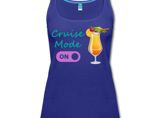 Cruise Mode 'On' - Tropical Cruise Women's Tank Top-CruiseHabit