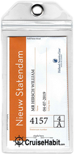 Load image into Gallery viewer, Luggage Tag Holders - Holds Tags for Carnival, Princess, Holland America, MSC, NCL, Cunard - Pack of 10-CruiseHabit