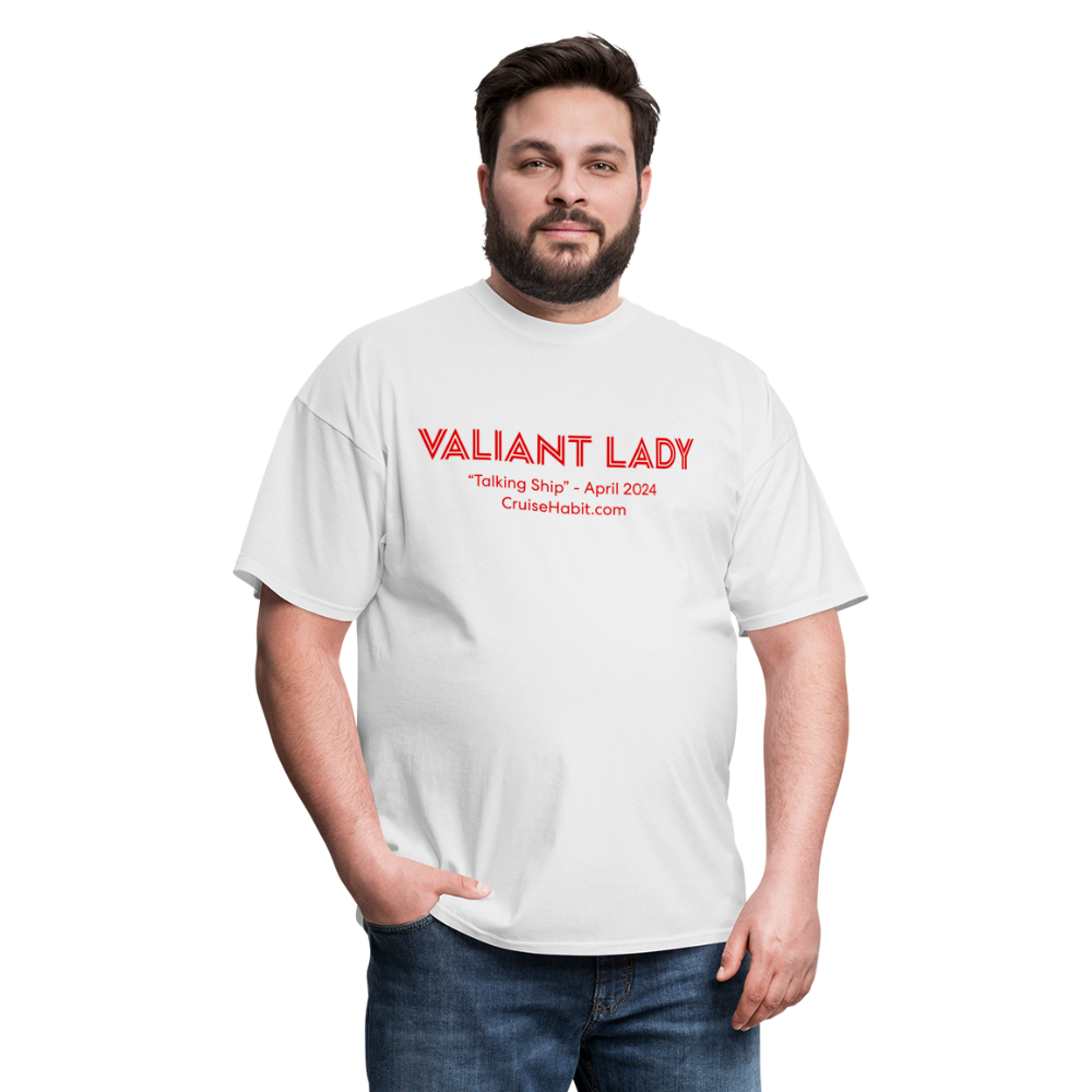 Valiant Lady April 2024 T-Shirt v1 - white
