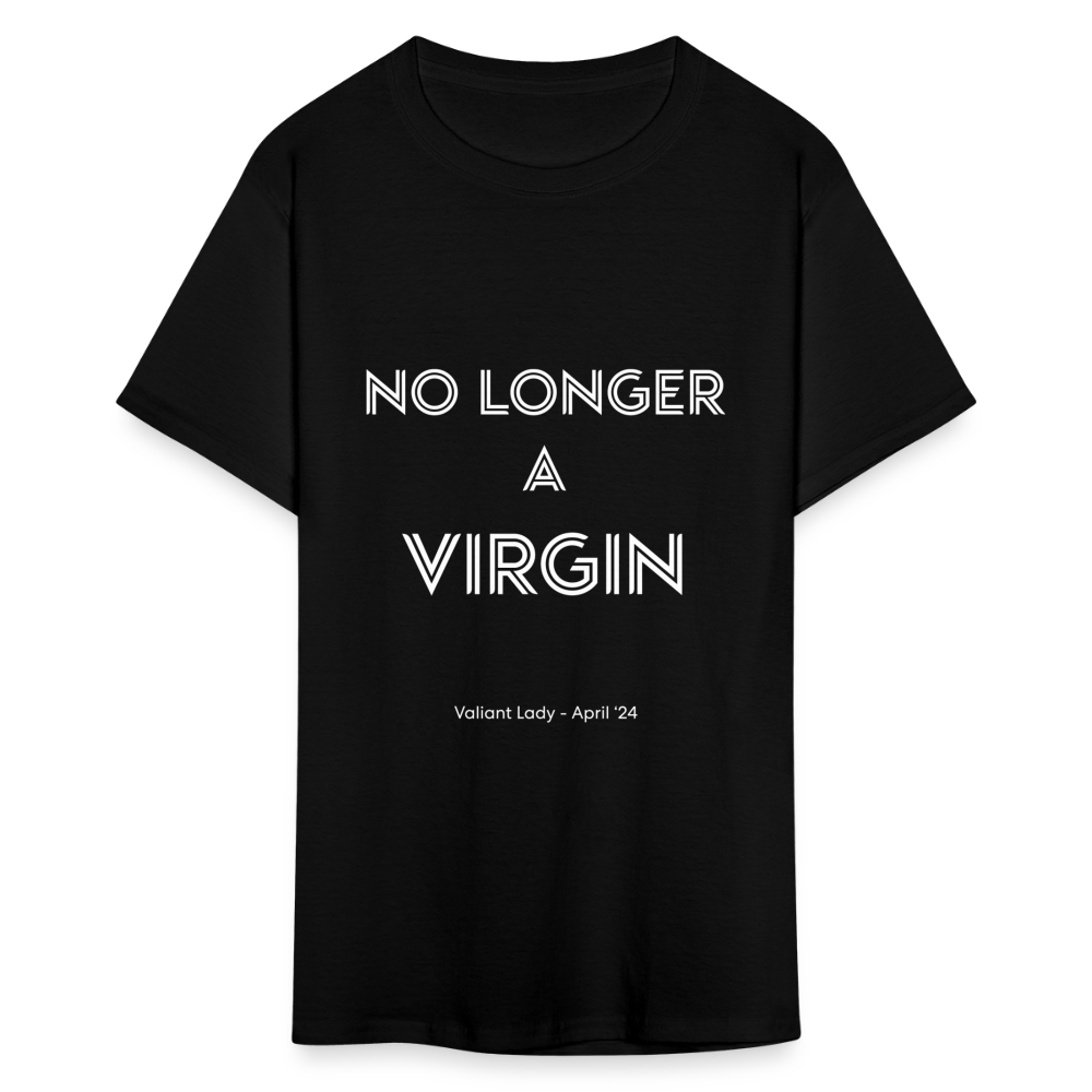 No Longer a Virgin T-Shirt - April 2024 Group - black