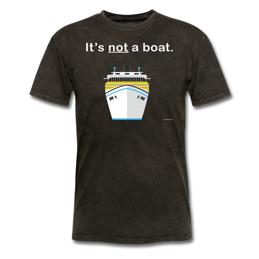"It's Not a Boat" (Cruise Ship Style) - Men's T-Shirt-CruiseHabit