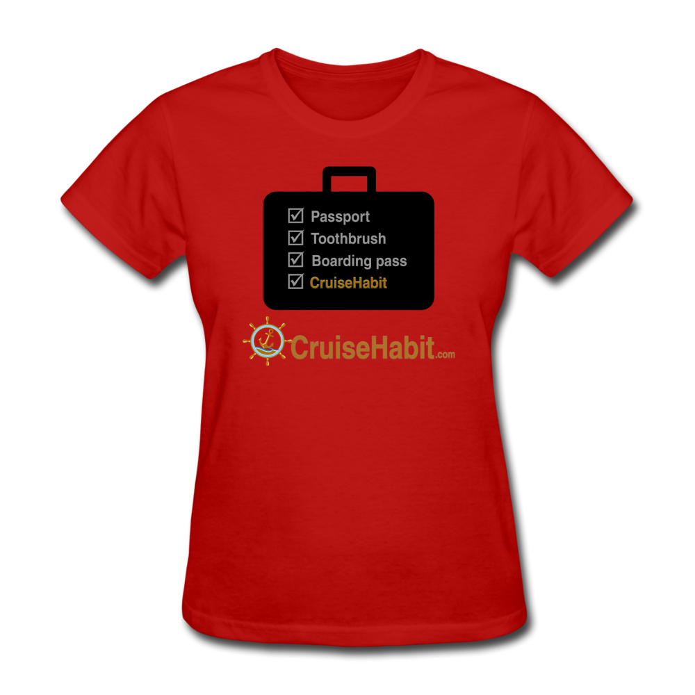 Cruise Checklist Shirt (Women's) - red