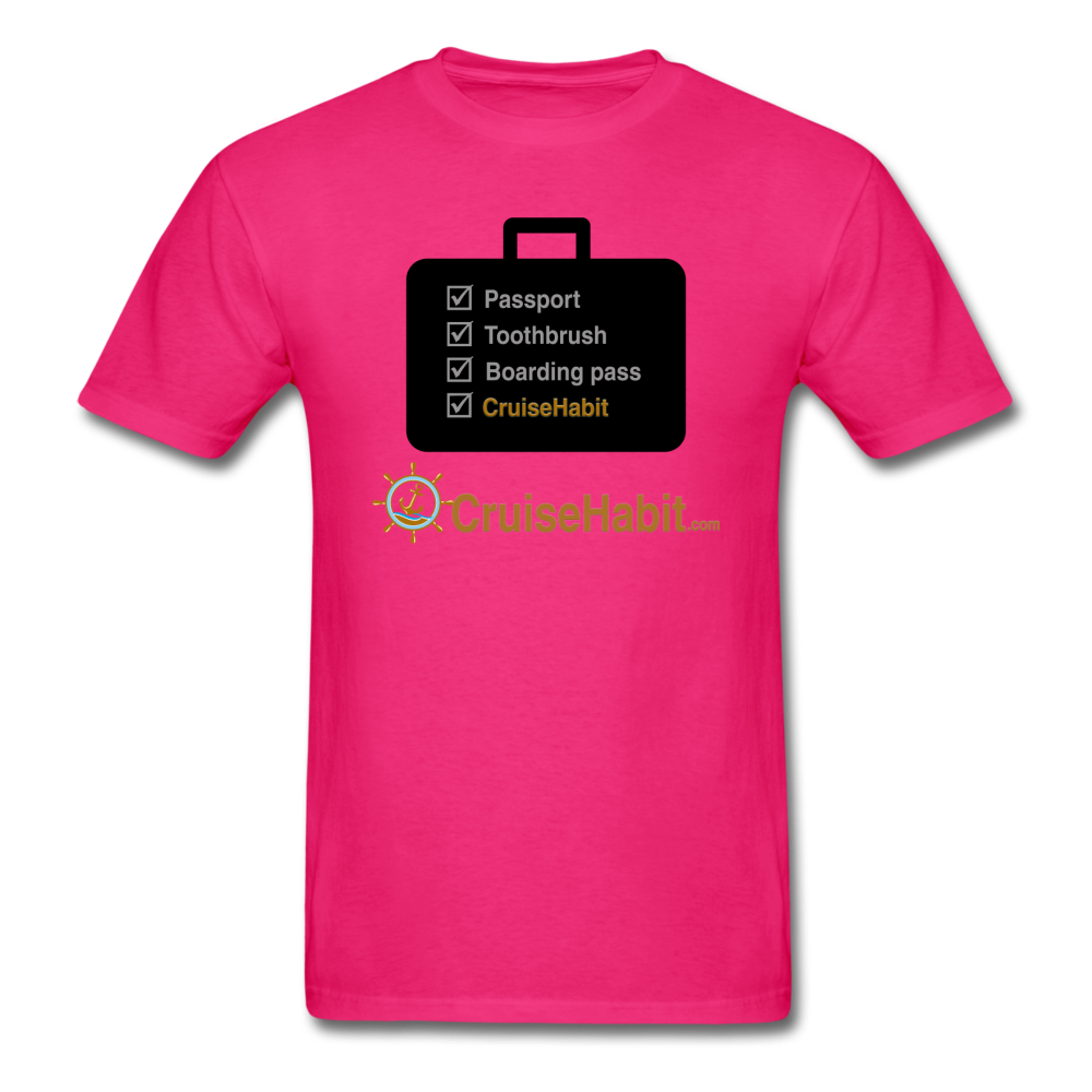 Weekend Checklist Shirt in Burgundy/Fuchsia Weekend Checklist Shirt in Burgundy/Fuchsia
