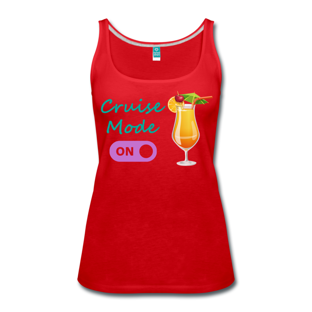 Cruise Mode 'On' - Tropical Cruise Women's Tank Top-CruiseHabit