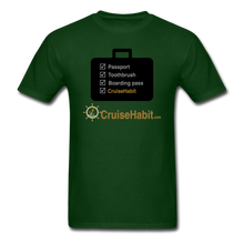 Load image into Gallery viewer, Cruise Checklist Shirt (Men&#39;s) - forest green