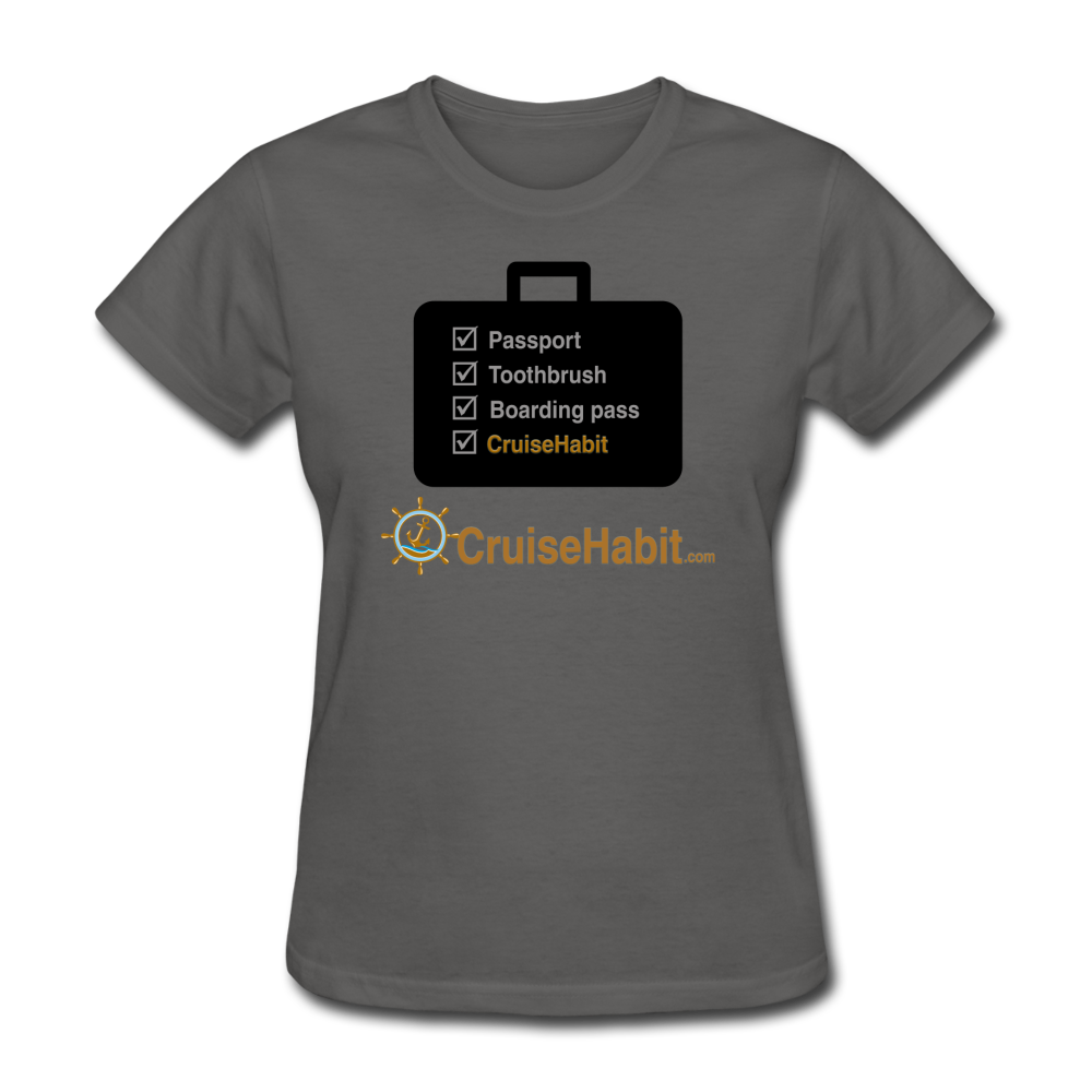 Cruise Checklist Shirt (Women's) - charcoal