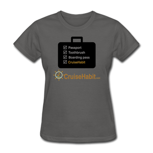 Cruise Checklist Shirt (Women's) - charcoal