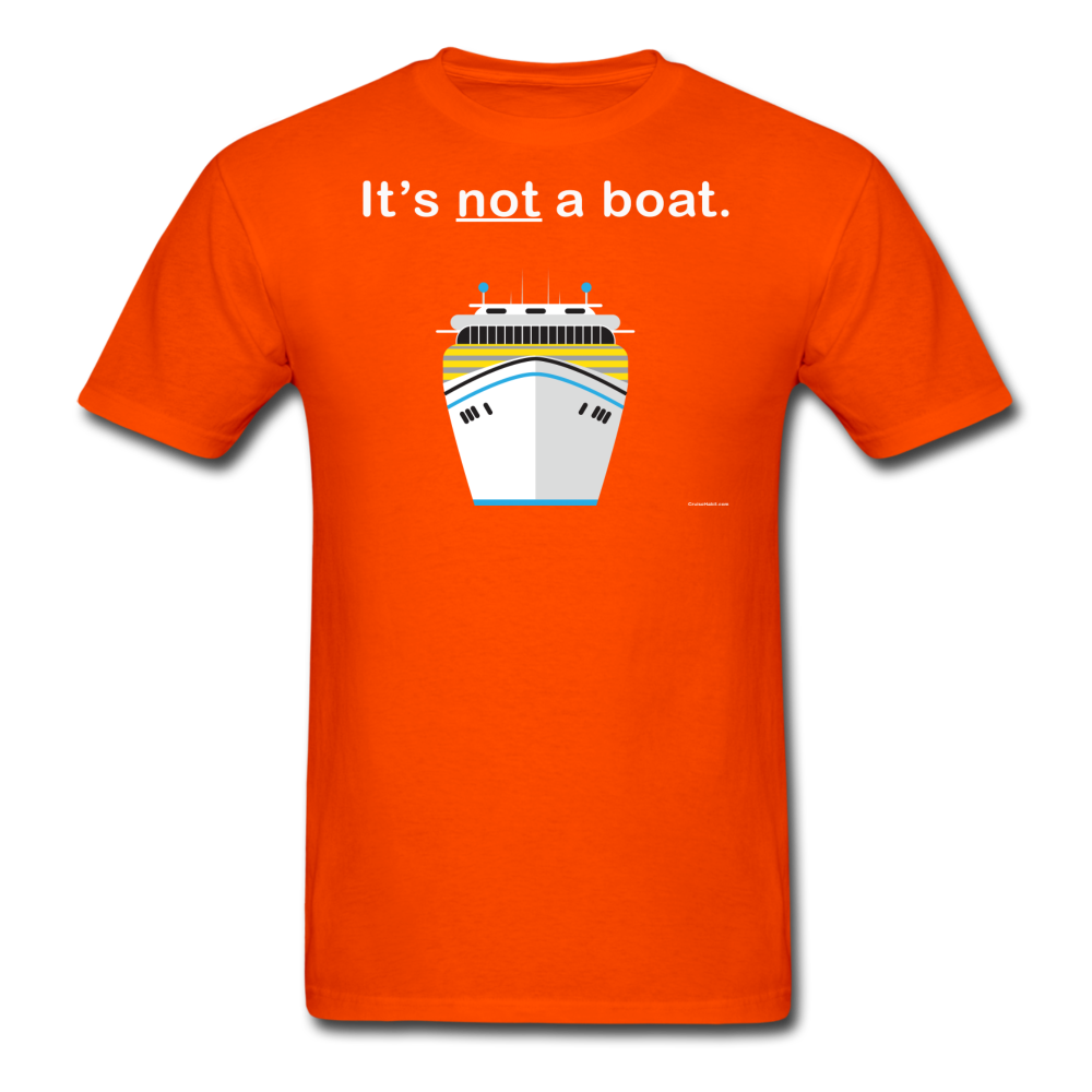 "It's Not a Boat" (Cruise Ship Style) - Men's T-Shirt-CruiseHabit