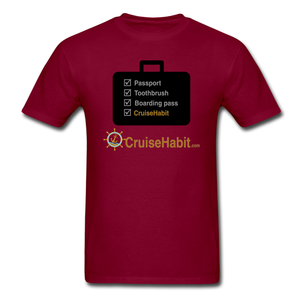 Weekend Checklist Shirt in Burgundy/Fuchsia Weekend Checklist Shirt in Burgundy/Fuchsia