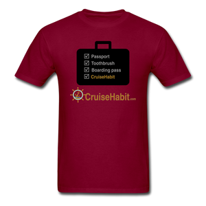 Cruise Checklist Shirt (Men's) - burgundy