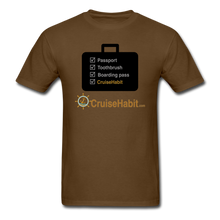 Load image into Gallery viewer, Cruise Checklist Shirt (Men&#39;s) - brown