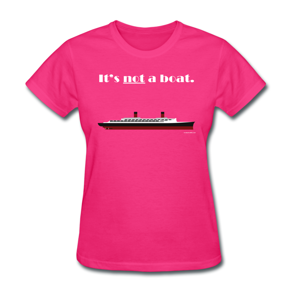 "It's Not a Boat" (Ocean Liner Design) - Women's T-Shirt-CruiseHabit