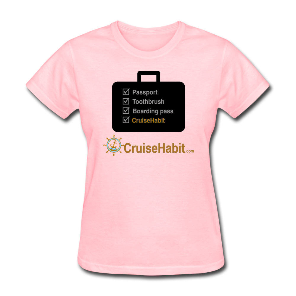 Cruise Checklist Shirt (Women's) - pink