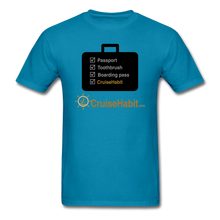 Load image into Gallery viewer, Cruise Checklist Shirt (Men&#39;s) - turquoise