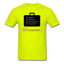 Load image into Gallery viewer, Cruise Checklist Shirt (Men&#39;s) - safety green