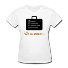 Load image into Gallery viewer, Cruise Checklist Shirt (Women&#39;s) - white