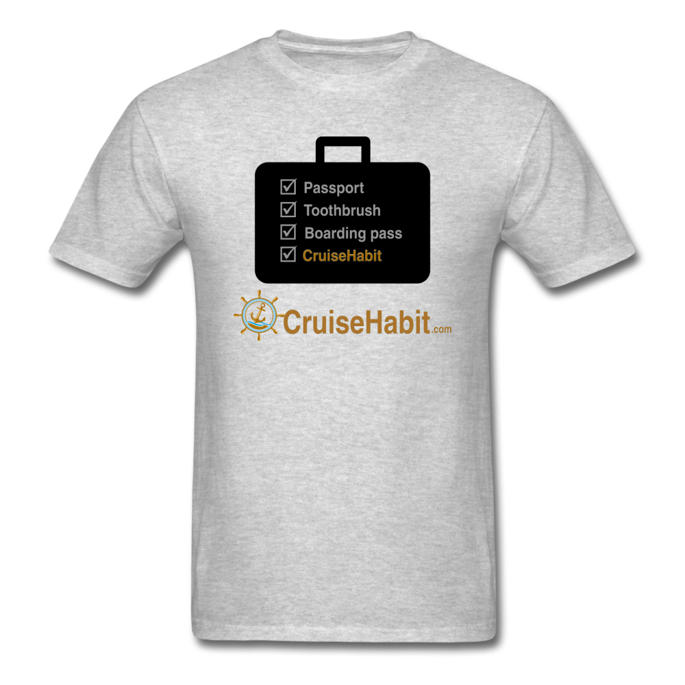 Cruise Checklist Shirt (Men's) - heather gray