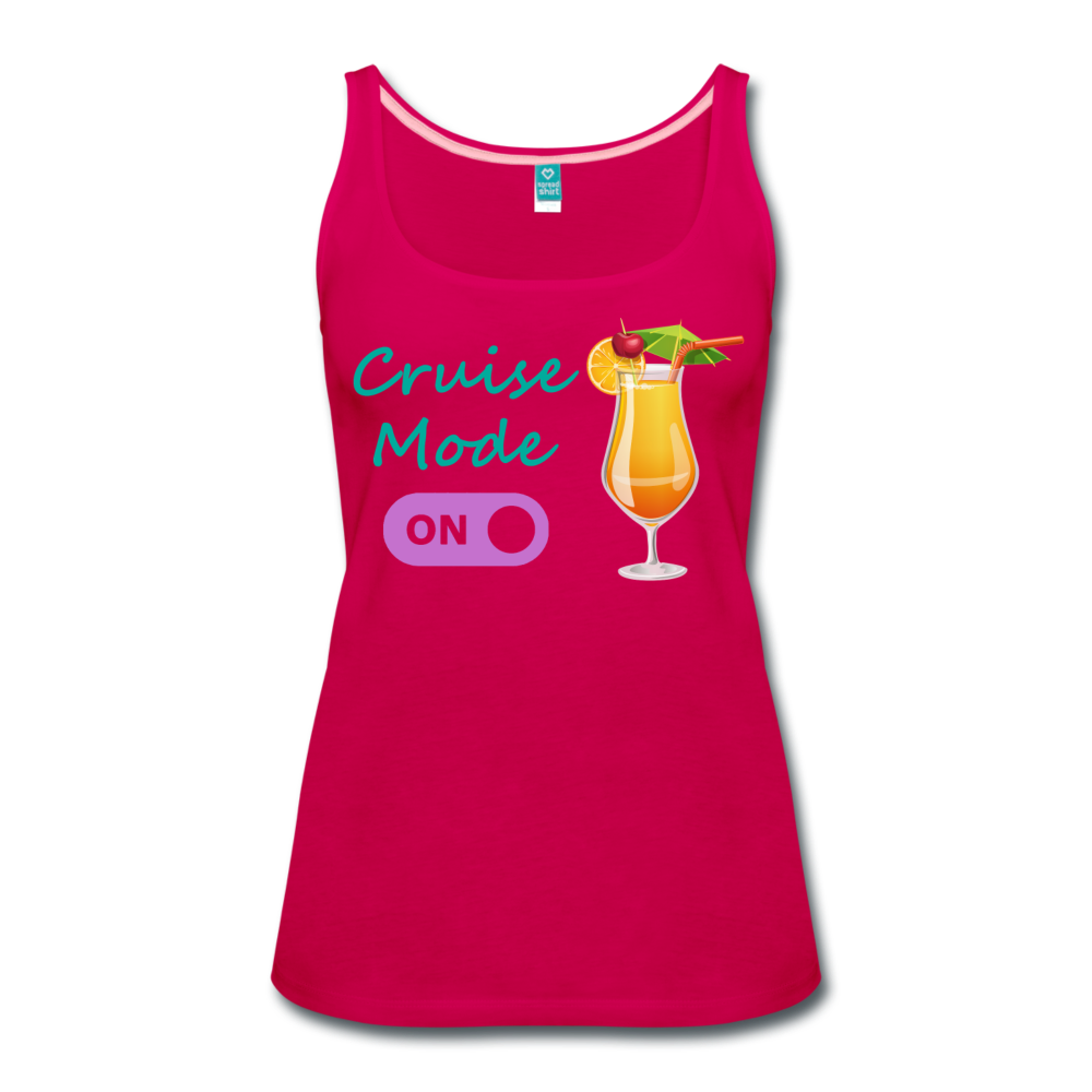 Cruise Mode 'On' - Tropical Cruise Women's Tank Top-CruiseHabit