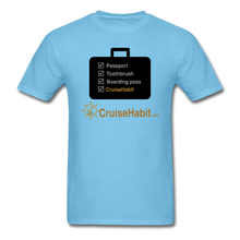 Load image into Gallery viewer, Cruise Checklist Shirt (Men&#39;s) - aquatic blue