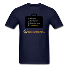 Load image into Gallery viewer, Cruise Checklist Shirt (Men&#39;s) - navy