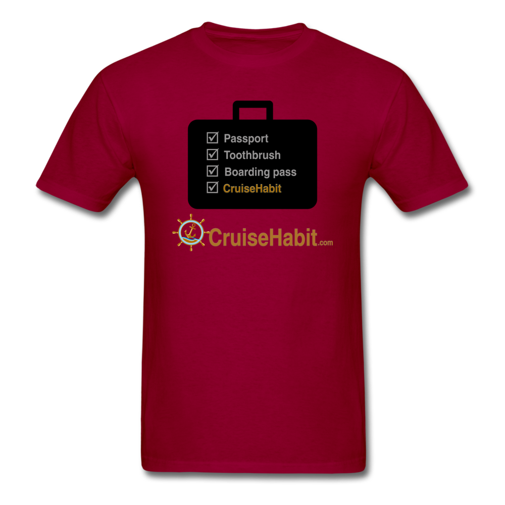 Cruise Checklist Shirt (Men's) - dark red