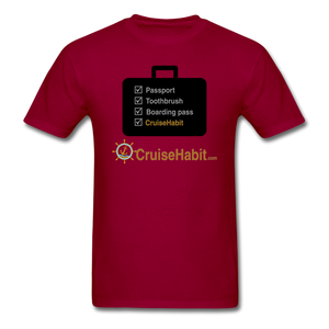 Cruise Checklist Shirt (Men's) - dark red