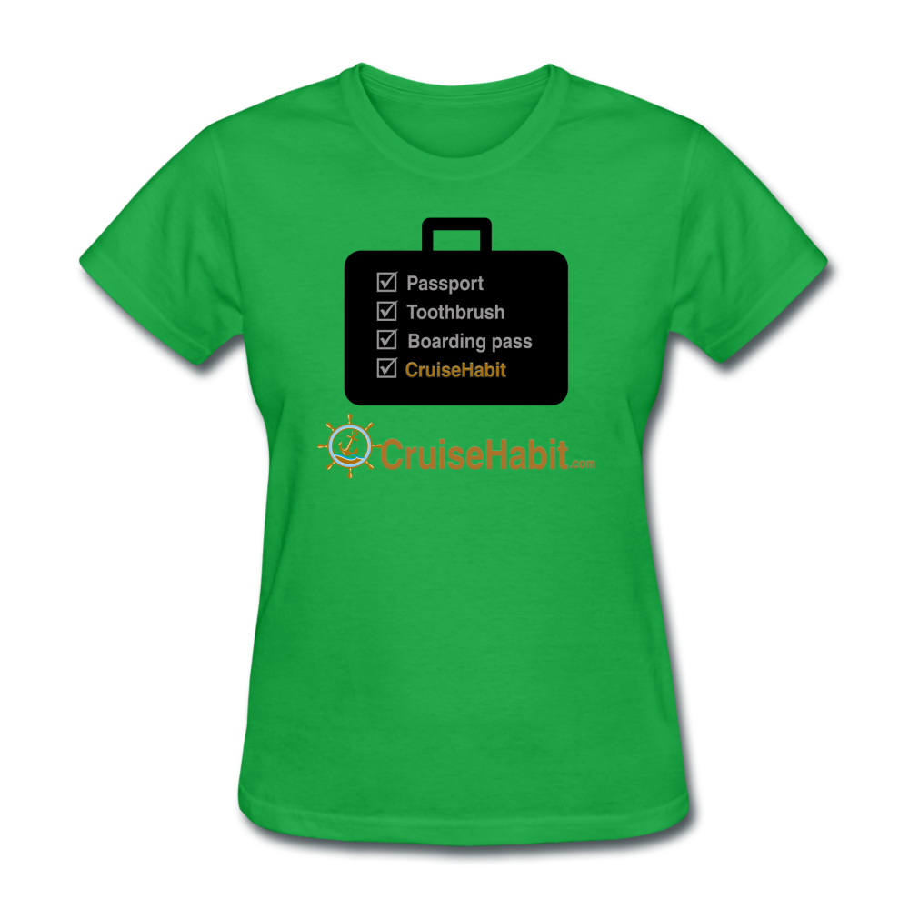 Cruise Checklist Shirt (Women's) - bright green