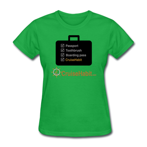 Cruise Checklist Shirt (Women's) - bright green