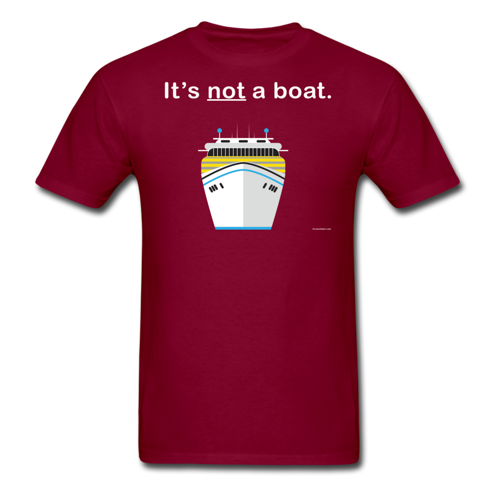 "It's Not a Boat" (Cruise Ship Style) - Men's T-Shirt-CruiseHabit