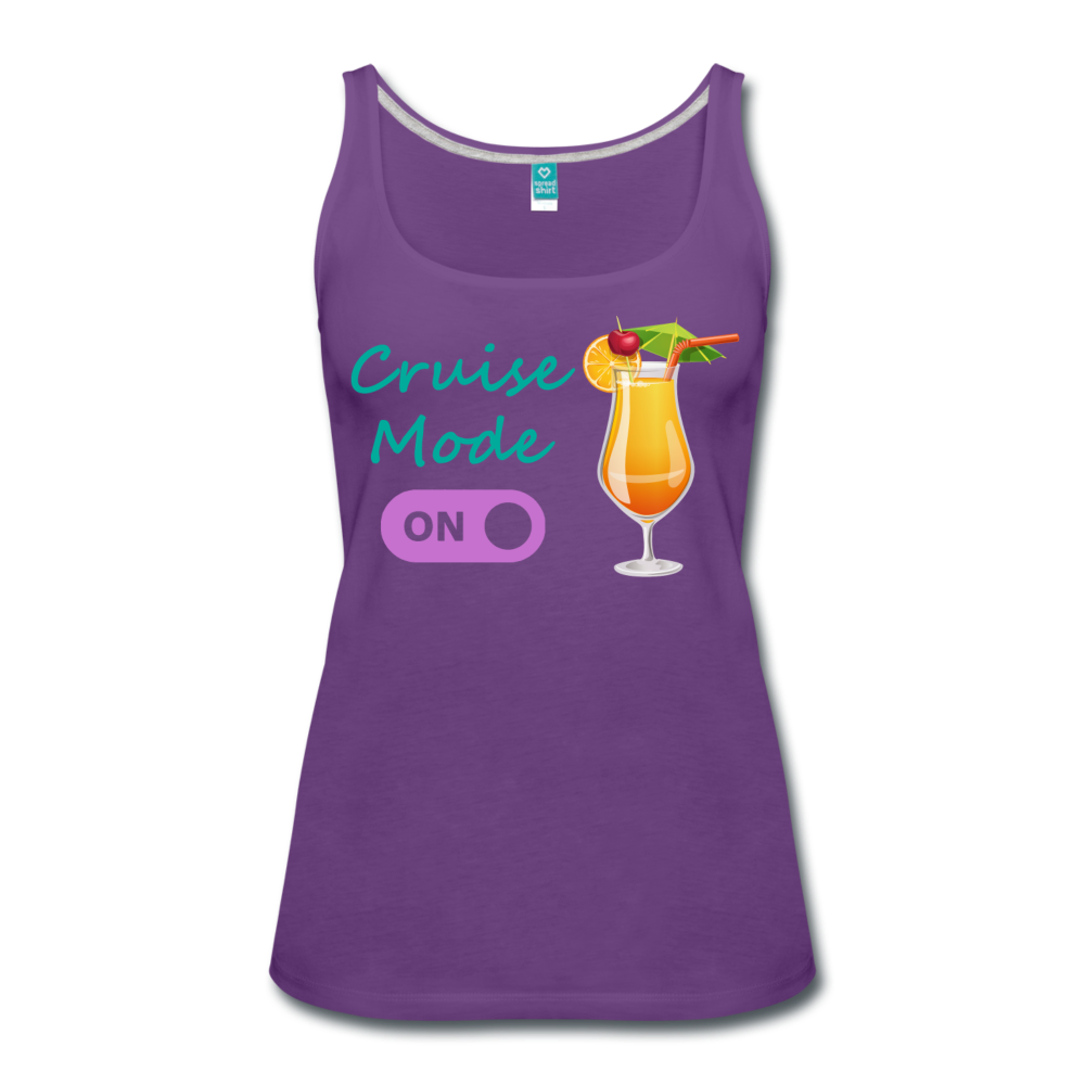 Cruise Mode 'On' - Tropical Cruise Women's Tank Top-CruiseHabit