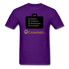 Load image into Gallery viewer, Cruise Checklist Shirt (Men&#39;s) - purple