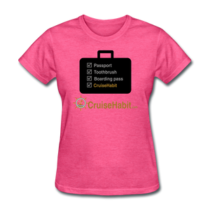 Cruise Checklist Shirt (Women's) - heather pink