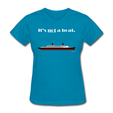 Load image into Gallery viewer, &quot;It&#39;s Not a Boat&quot; (Ocean Liner Design) - Women&#39;s T-Shirt-CruiseHabit
