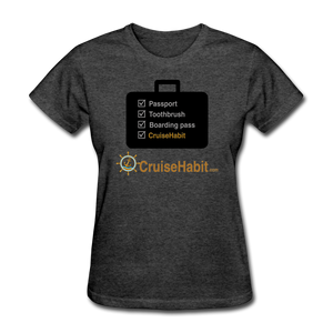 Cruise Checklist Shirt (Women's) - heather black