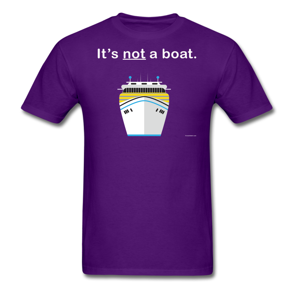 "It's Not a Boat" (Cruise Ship Style) - Men's T-Shirt-CruiseHabit