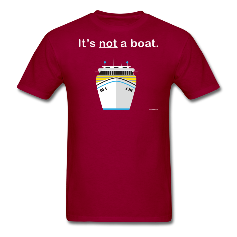 "It's Not a Boat" (Cruise Ship Style) - Men's T-Shirt-CruiseHabit