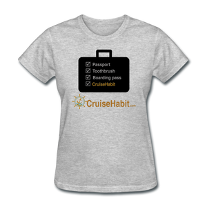 Cruise Checklist Shirt (Women's) - heather gray