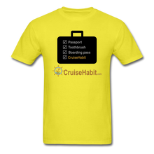 Load image into Gallery viewer, Cruise Checklist Shirt (Men&#39;s) - yellow