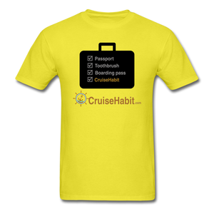 Cruise Checklist Shirt (Men's) - yellow