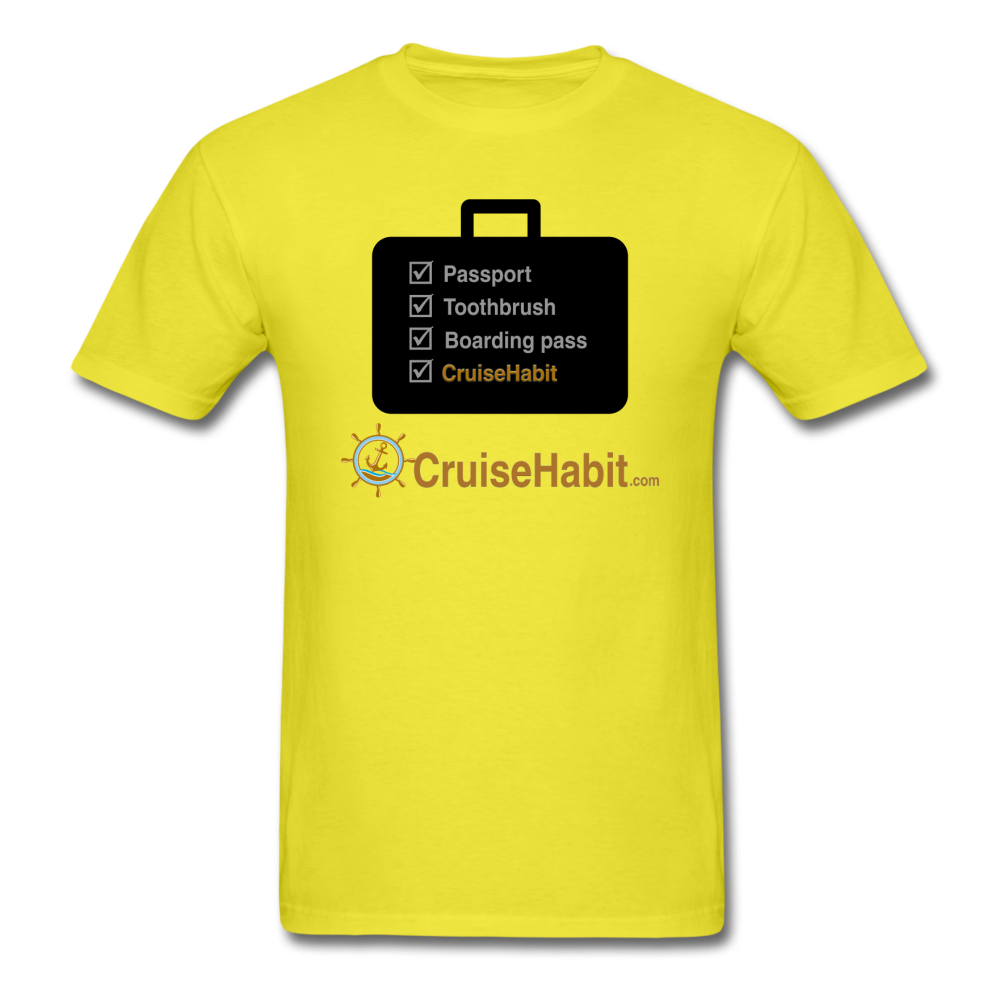 Cruise Checklist Shirt (Men's) - yellow