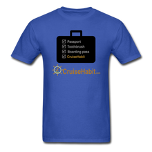 Load image into Gallery viewer, Cruise Checklist Shirt (Men&#39;s) - royal blue