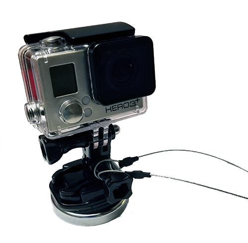 GoPro Magnet Cruise Ship Mount w/ Safety Tether - Attach your GoPro to the ship!-CruiseHabit