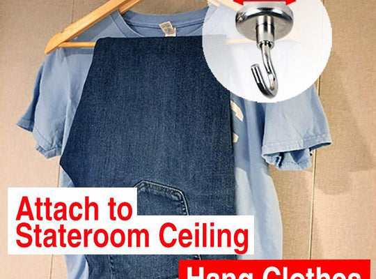 Strong Magnetic Hooks - Dry clothes in your cruise ship cabin and gain extra space-CruiseHabit
