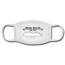 Load image into Gallery viewer, Wide Berth Face Mask - white/white